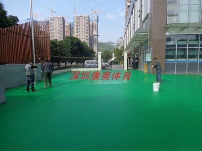 KAL-004 弹性硅PU篮球场施工