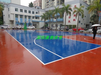 KAL-008 完工后硅PU篮球场