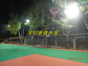梅州检疫局丙烯酸篮球场、围网、灯光