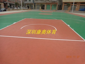 东莞寮步石龙坑硅PU篮球场