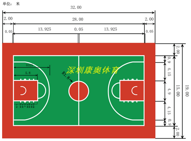kal-009 篮球场(新版)平面图